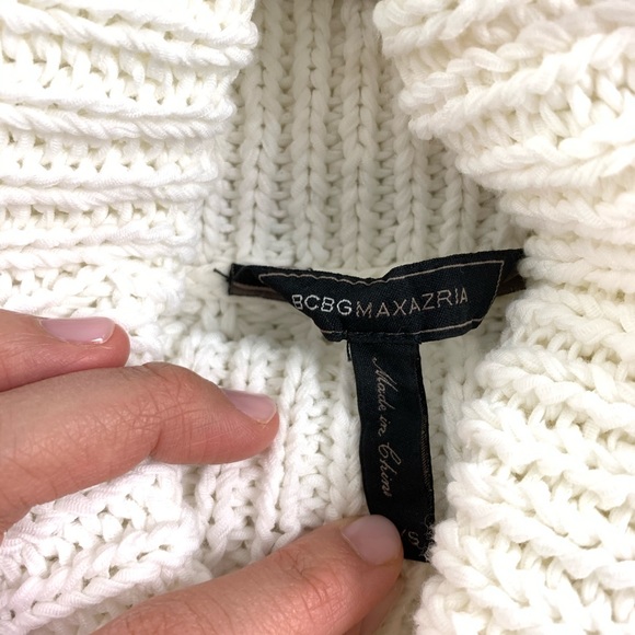 BCBGMAXAZRIA white tunic sweater XXS/XS like NEW! - Picture 5 of 6